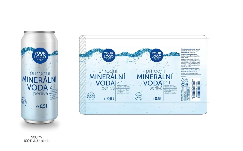 500 ml · 100 % aluminium can